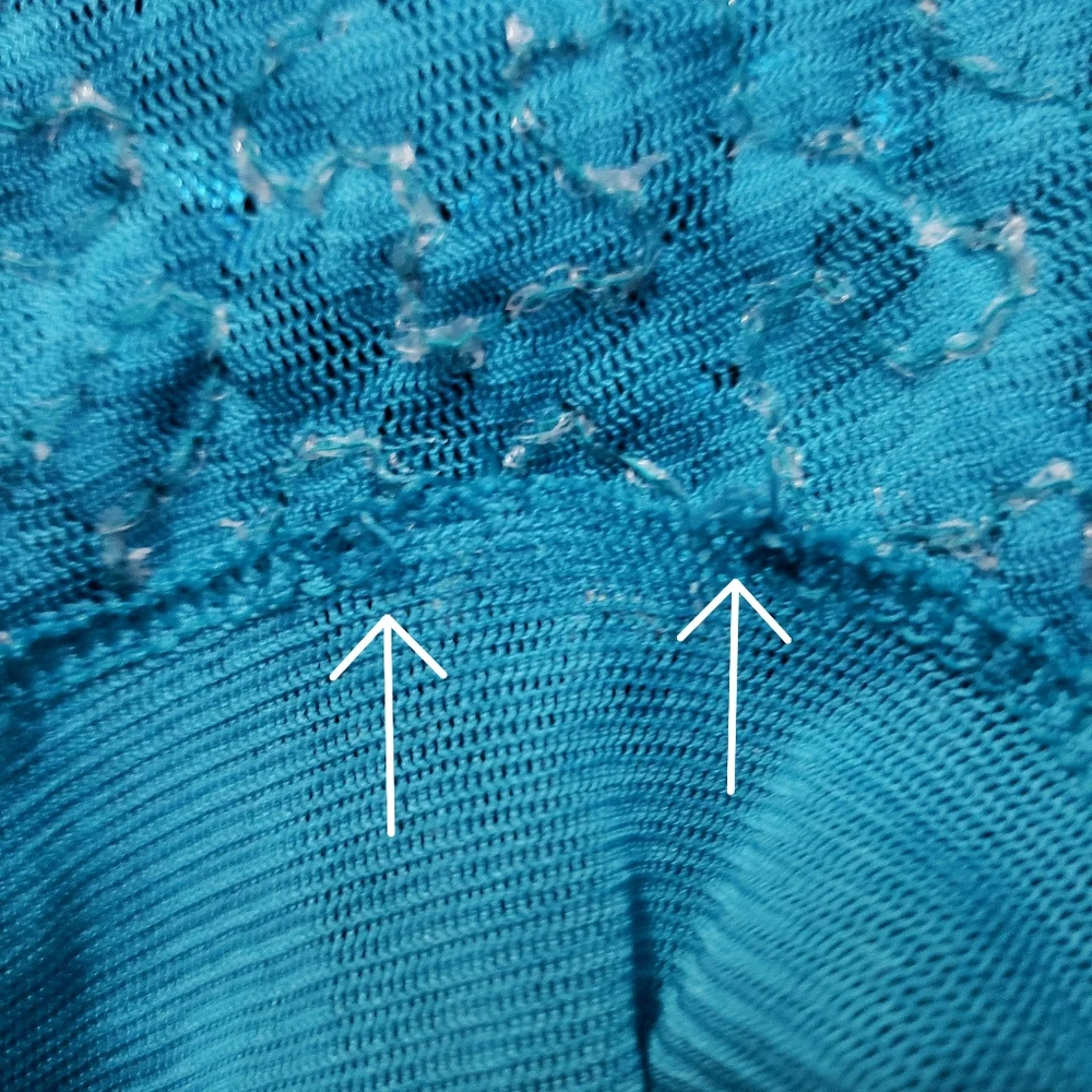 Turquoise/Blue Amber Blue Sequin Dress - Picture 4 of 4